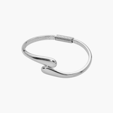 Silver Teardrop Cuff Bracelet