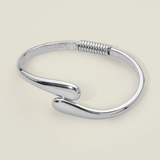 Silver Teardrop Cuff Bracelet