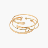 Gold Knot Stacking Bracelets