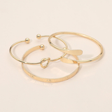 Gold Knot Stacking Bracelets