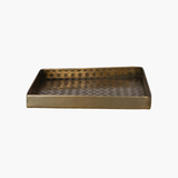 Square Antique Brass Tray