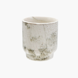 Green + White Glazed Planter