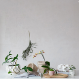 Green + White Glazed Planter