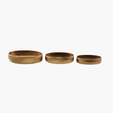 Gold Basket Weave Trays