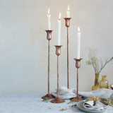 Hand-Forged Copper Taper Holders