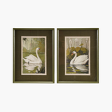 Green Swan Wall Decor