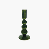 Green Mercury Glass Taper Holder