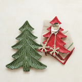 Green Tree Shaped Platter