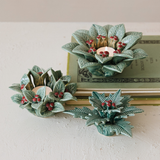 Holly Leaves & Berries Decor