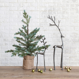 Gunmetal Aluminum Reindeer