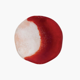 Matte Red & White Organic Shaped Platter