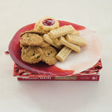 Matte Red & White Organic Shaped Platter