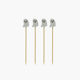 Ghost Shaped Handled Bamboo Picks