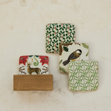 Holiday Coasters in Wood Box