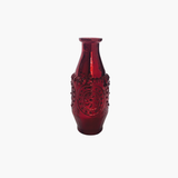 Bottle Shaped Red Mercury Glass Vase