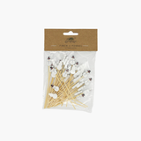 Snowman Shaped Bamboo Picks