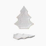 Cream Tree Shaped Plate