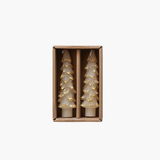 Cream + Gold Tree Shaped Taper