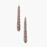 10" Champagne Tree Shaped Taper