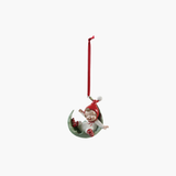 Vintage Elf on Leaf Ornament