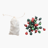 Red + Green Mercury Glass Ornaments