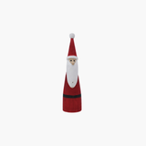 Sm Red & White Wood Santa