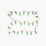 Lite Green Mercury Glass Ornament Garland