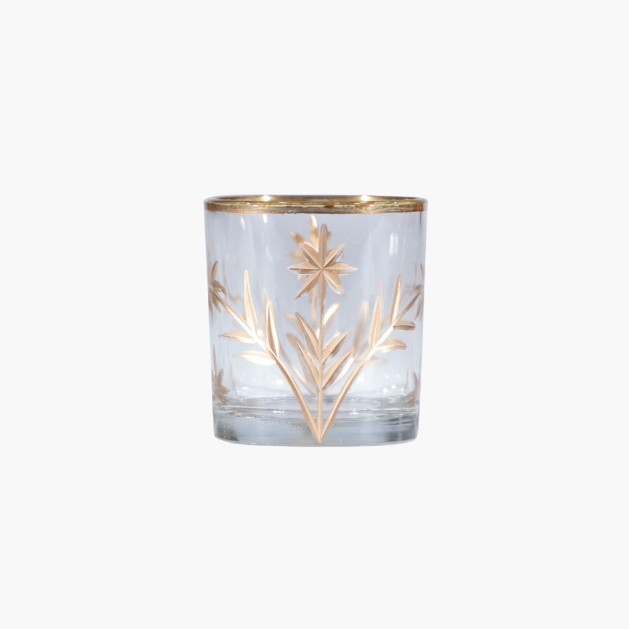 Etched Glass Tealight/Votive Holder