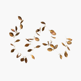 Gold Metal Leaf Garland with Jingle Bells
