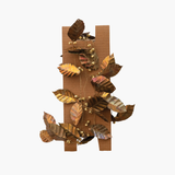Gold Metal Leaf Garland with Jingle Bells