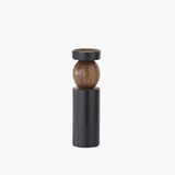 Black + Brown Ball Candleholders