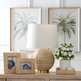 Basket Weave Cane Photo Frames