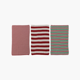 Knit Striped Tea Towel