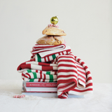 Knit Striped Tea Towel
