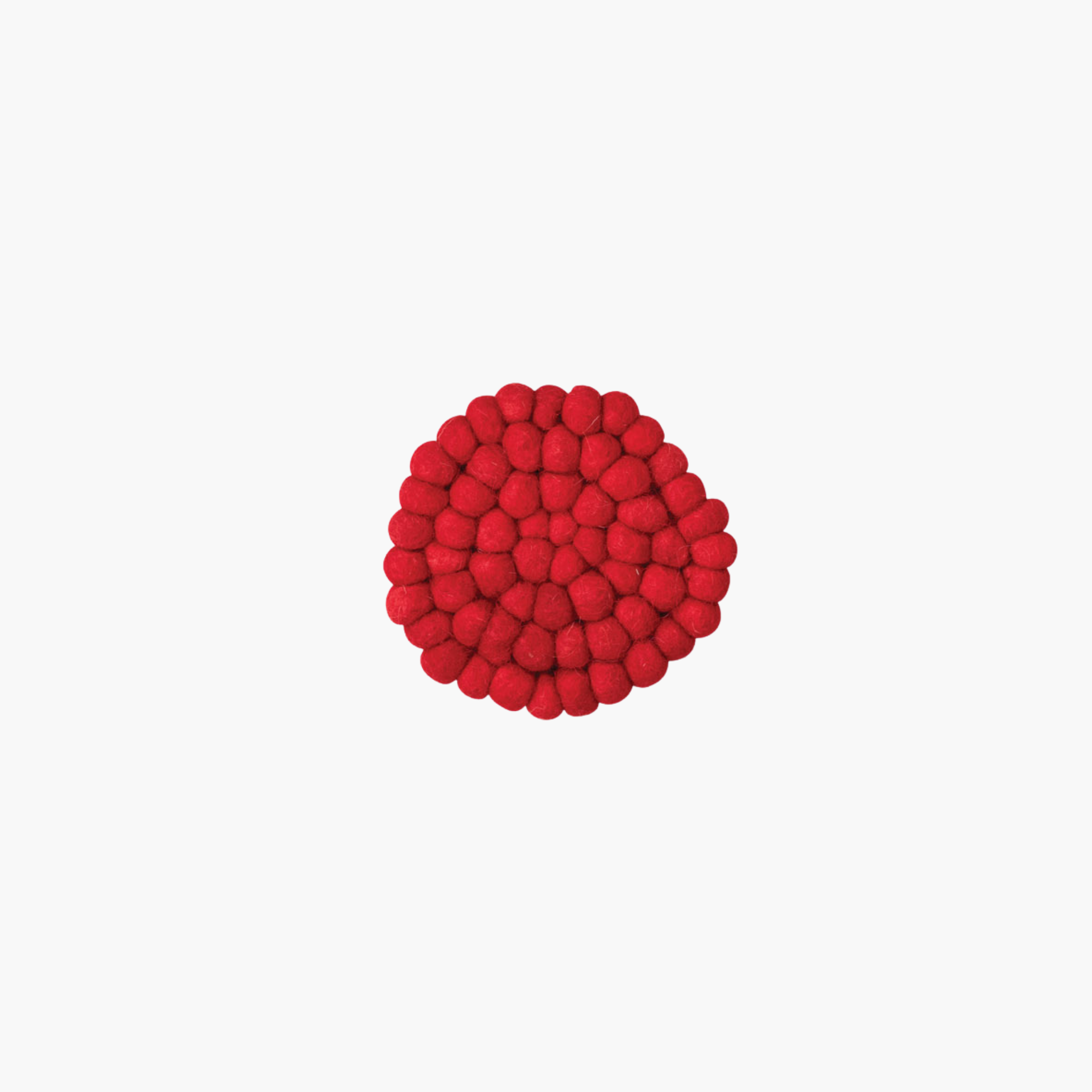 Handmade Wool Felt Ball Coasters