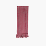 Table Runner with Stripes, Ruffle & Pom Pom Trim