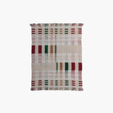Textured Multi-Color Throw w/ Fringe