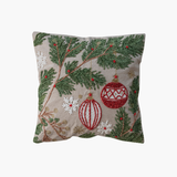 Ornaments & Snowflakes Pillow