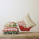 Ornaments & Snowflakes Pillow