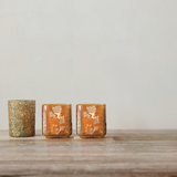 Iridescent Amber Tealight/Votive Holder