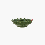 Holly Leaves Bowl with Berries