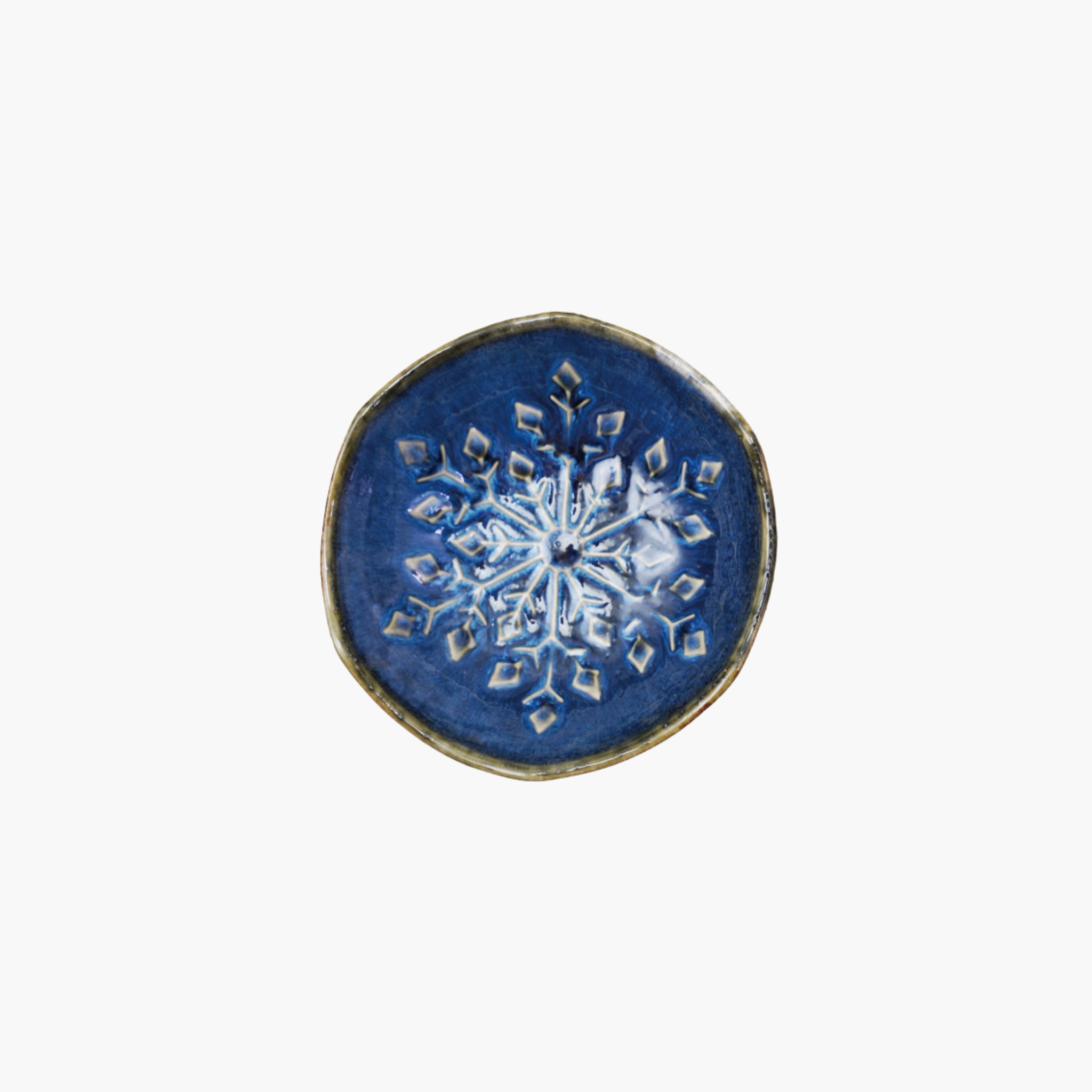 Blue Snowflake Bowl