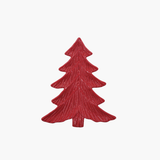 Red Tree Shaped Plate