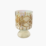 Iridescent Footed Candle Holder