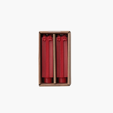 Red Gift Box Taper Candles 4.75"