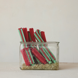 Red Gift Box Taper Candles 4.75"