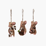 Sweet Treat Felt Mouse Ornament