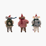 Felt Mouse w/ Faux Fur Sweater