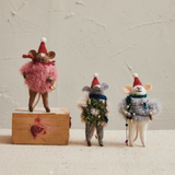 Felt Mouse w/ Faux Fur Sweater