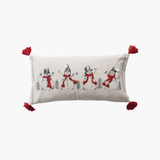 Snowmen & Birds Lumbar Pillow